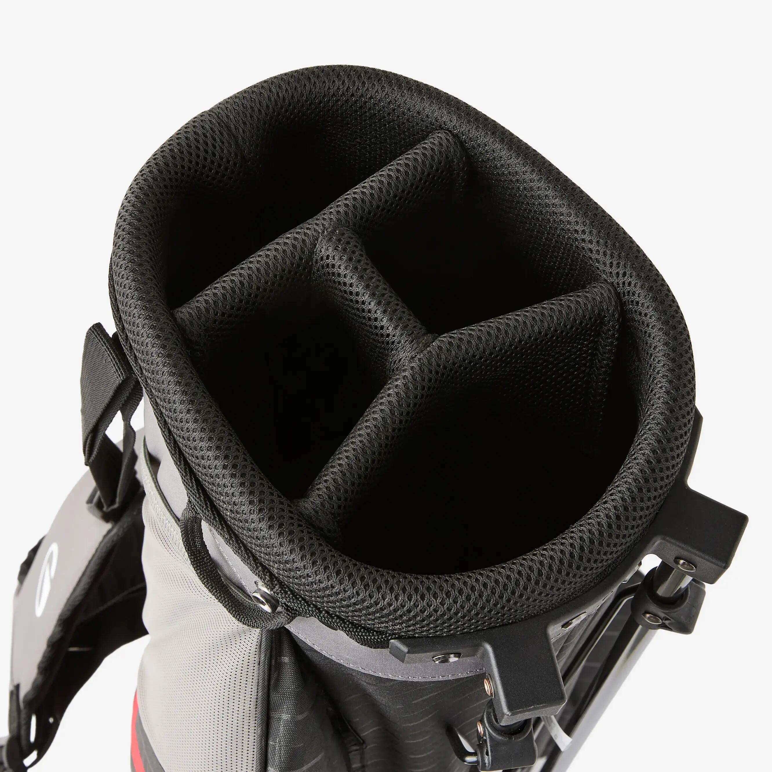 Ultralight golf stand bag navy black and red -  3