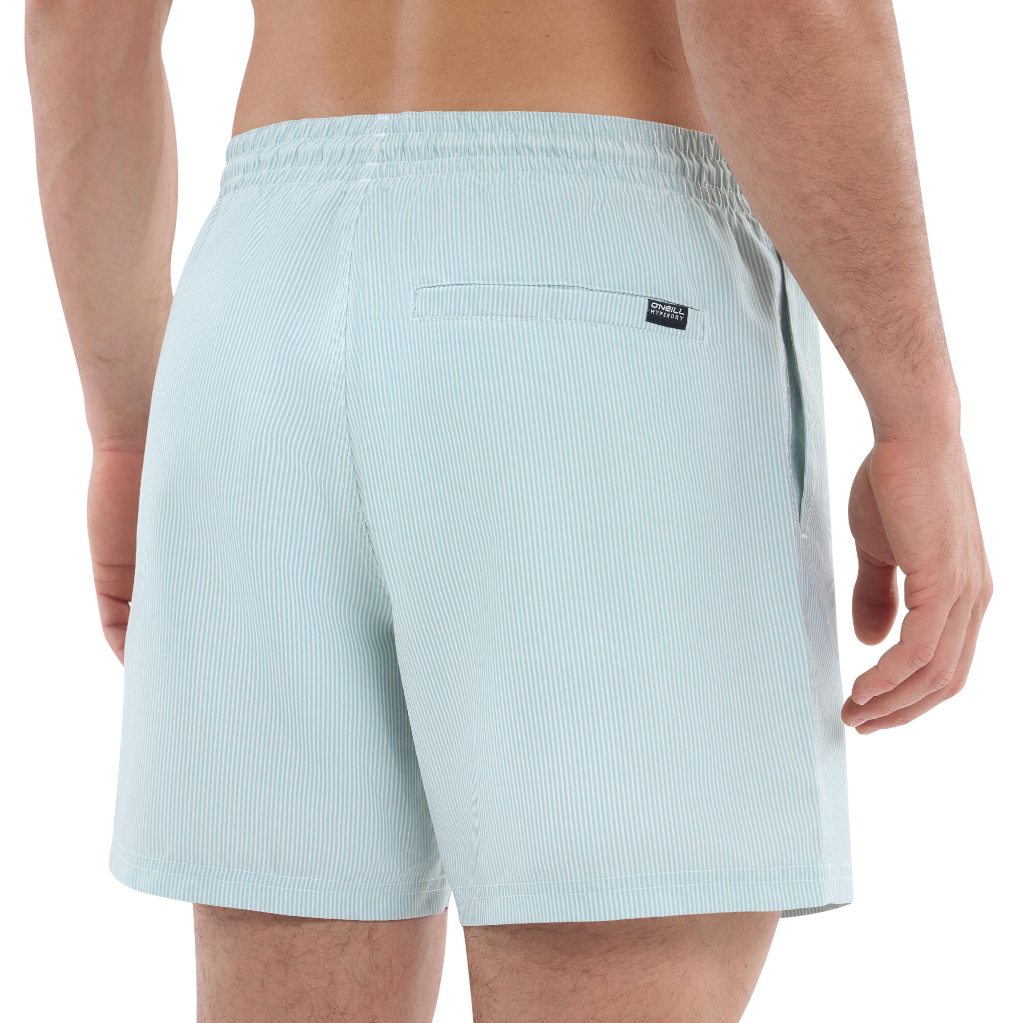 Short de bain rayures - Classic vert 7/8