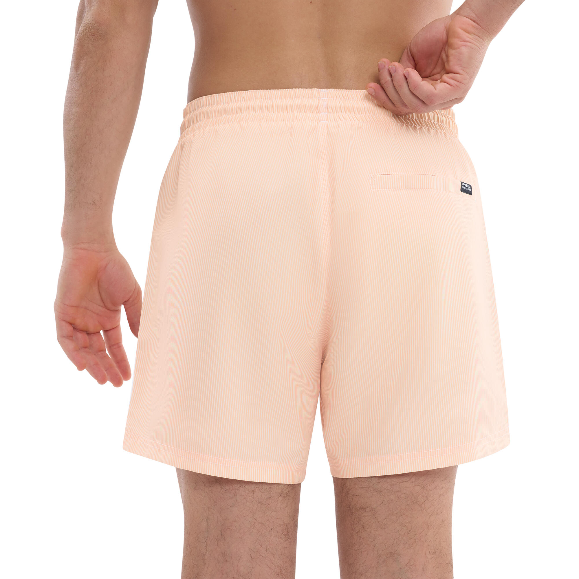Short de bain rayures - Classic orange 8/9