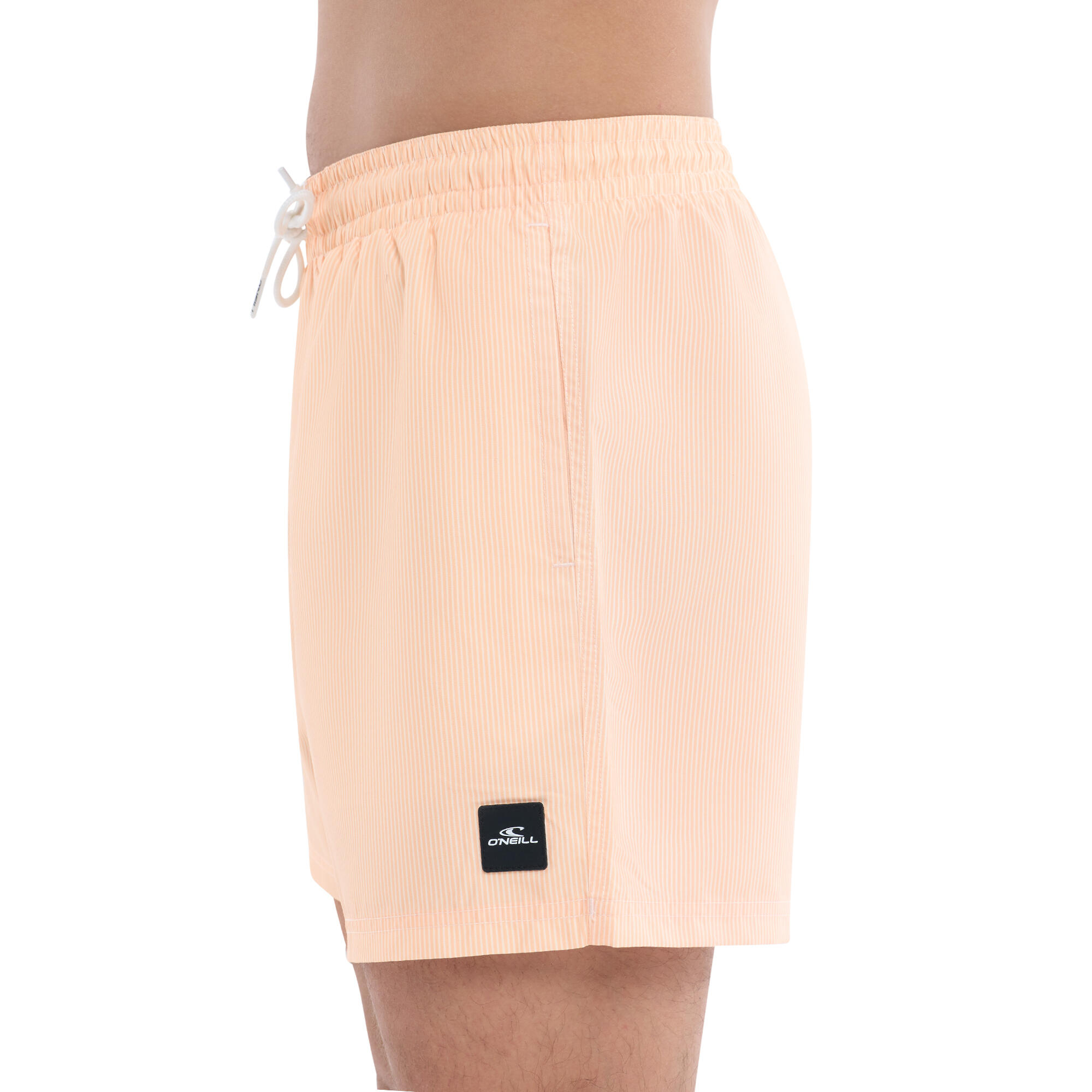 Short de bain rayures - Classic orange 7/9