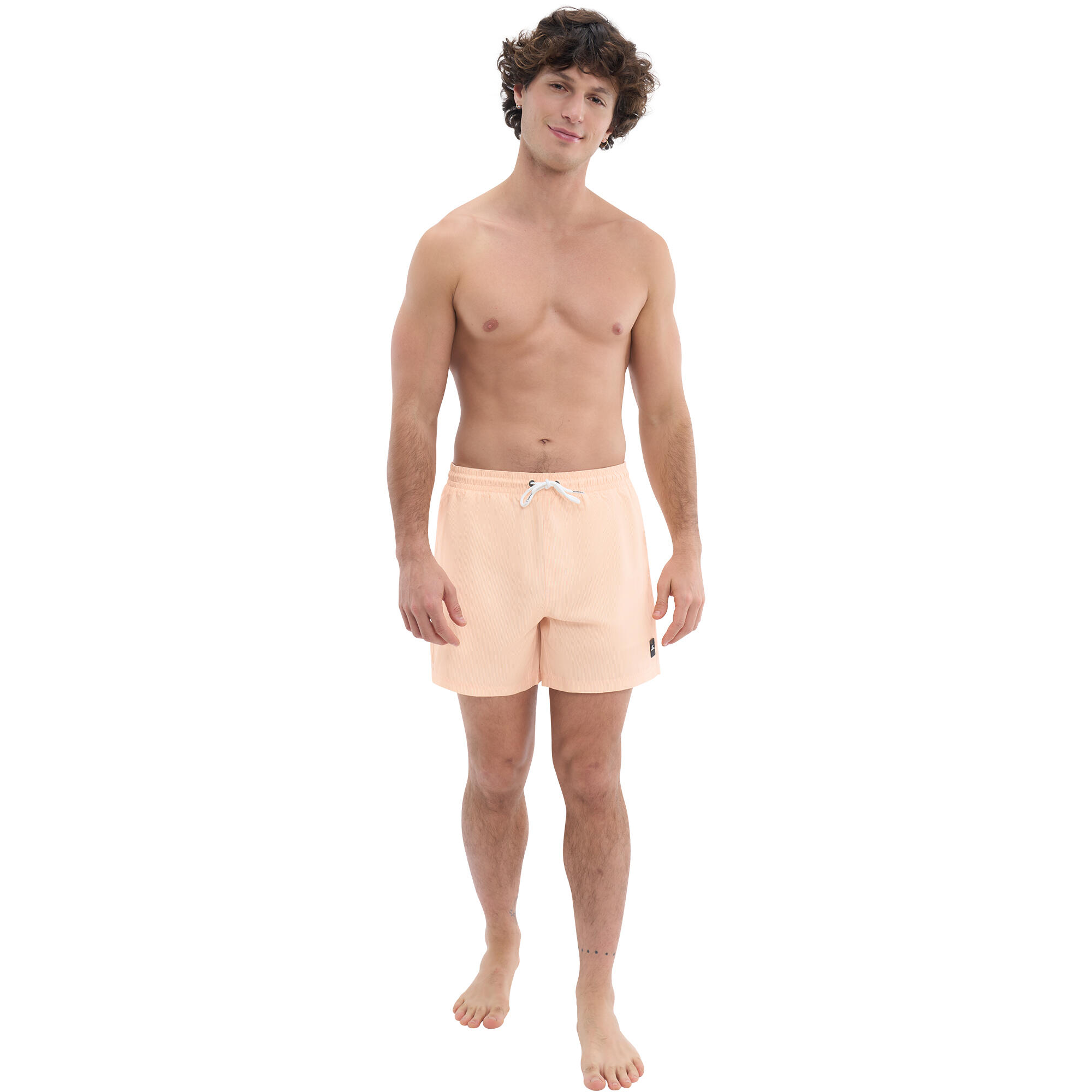 Short de bain rayures - Classic orange 5/9