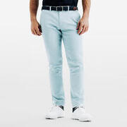 Pantalon golf chino bumbac MW500 Albastru glaciar Bărbați