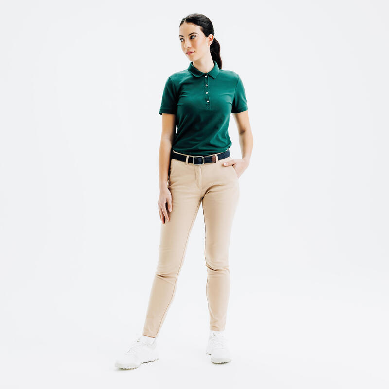Kadın Golf Pantolonu - Bej - MW500