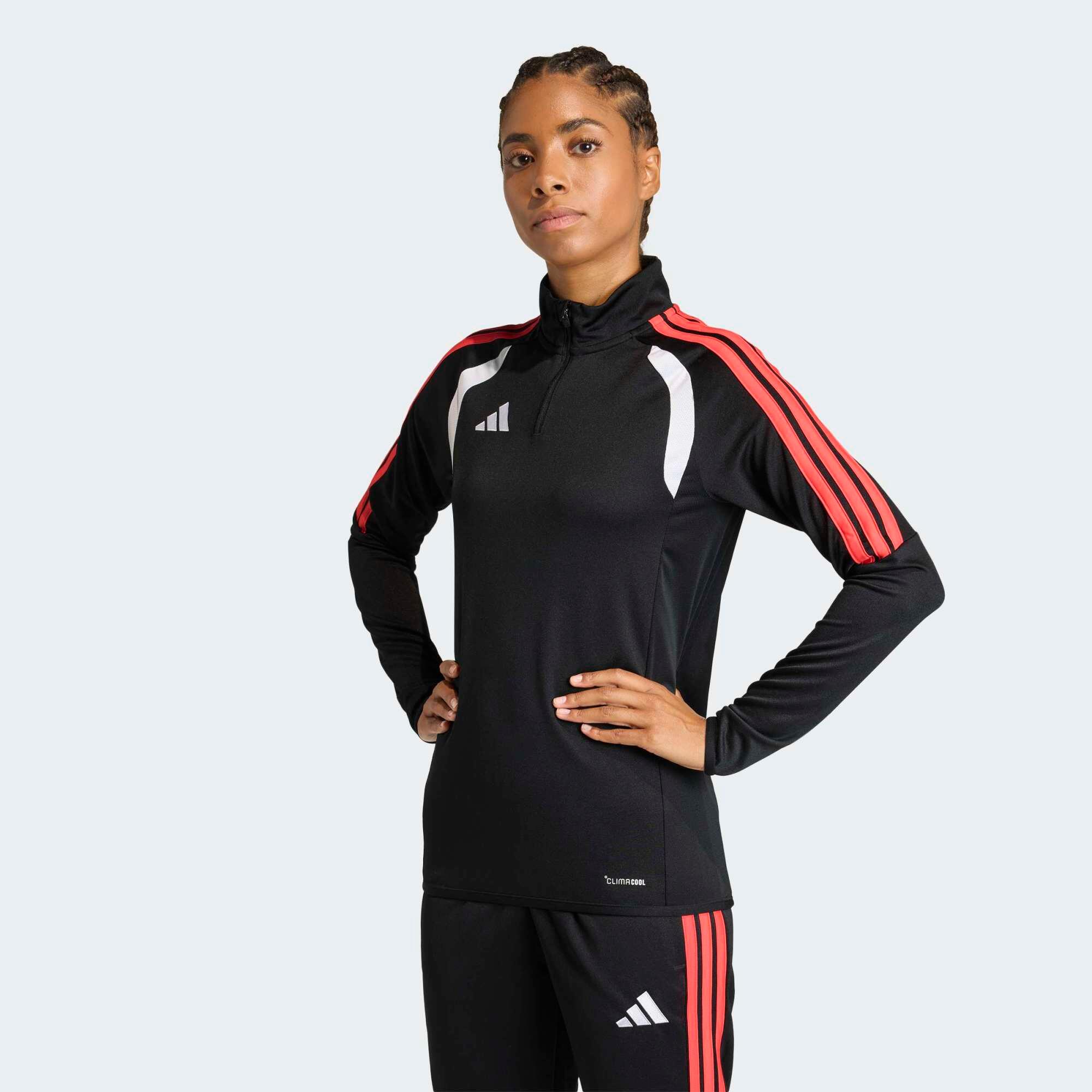 Camisola de Treino de Futebol Mulher Tiro 26 Preto/Vermelho 3/6