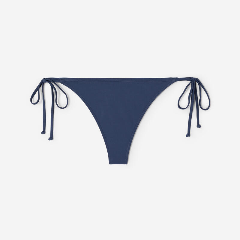 Slip de baie tanga cu legături surf High Leg Bleumarin Damă