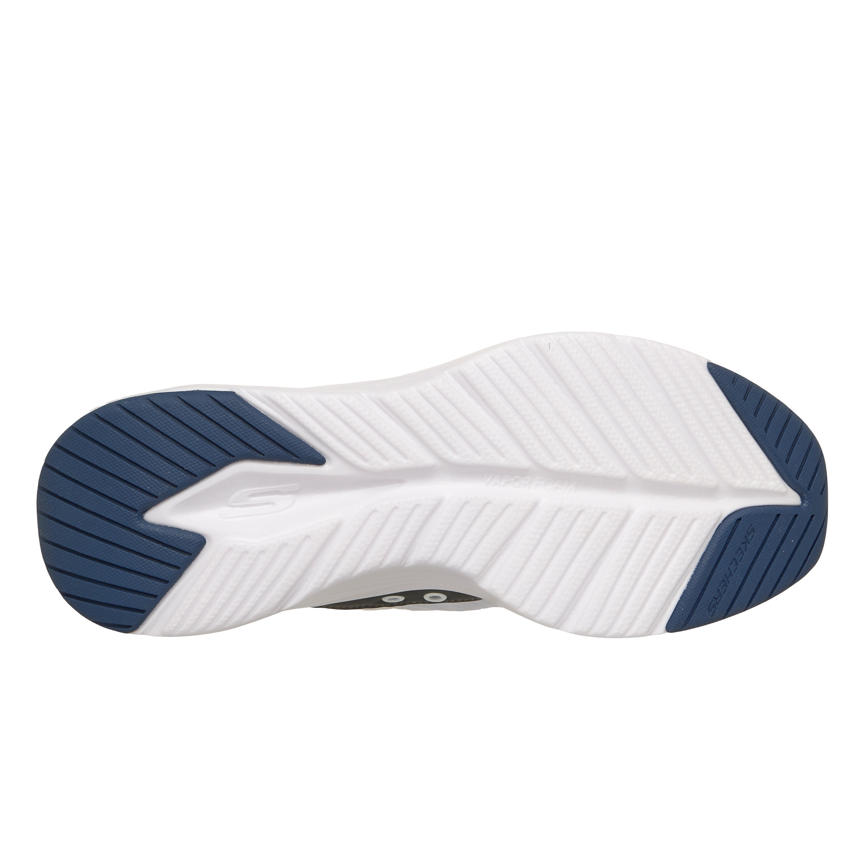 Sneaker Herren, Skechers Slip-ins Cozy Fit, Weiss Navy 3/4