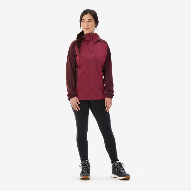Geacă Softshell Alpinism Vișiniu Damă