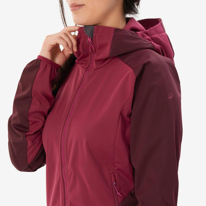 Geacă Softshell Alpinism Vișiniu Damă