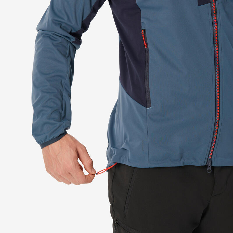 Jachetă Softshell Alpinism Light Albastru Bărbaţi