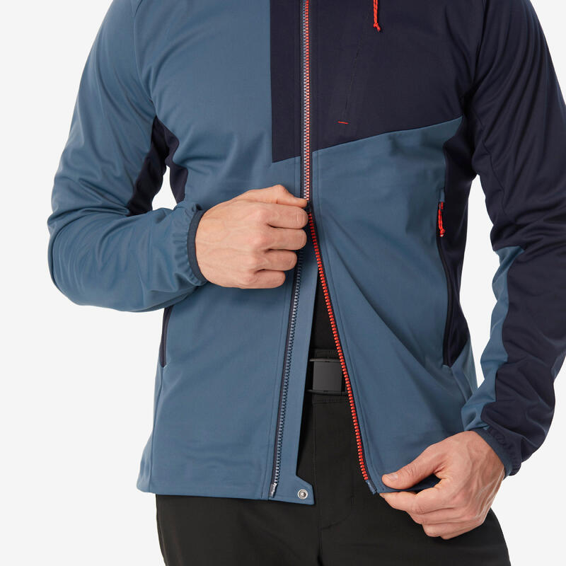 Jachetă Softshell Alpinism Light Albastru Bărbaţi