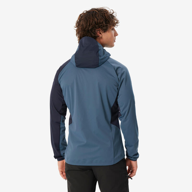 Jachetă Softshell Alpinism Light Albastru Bărbaţi