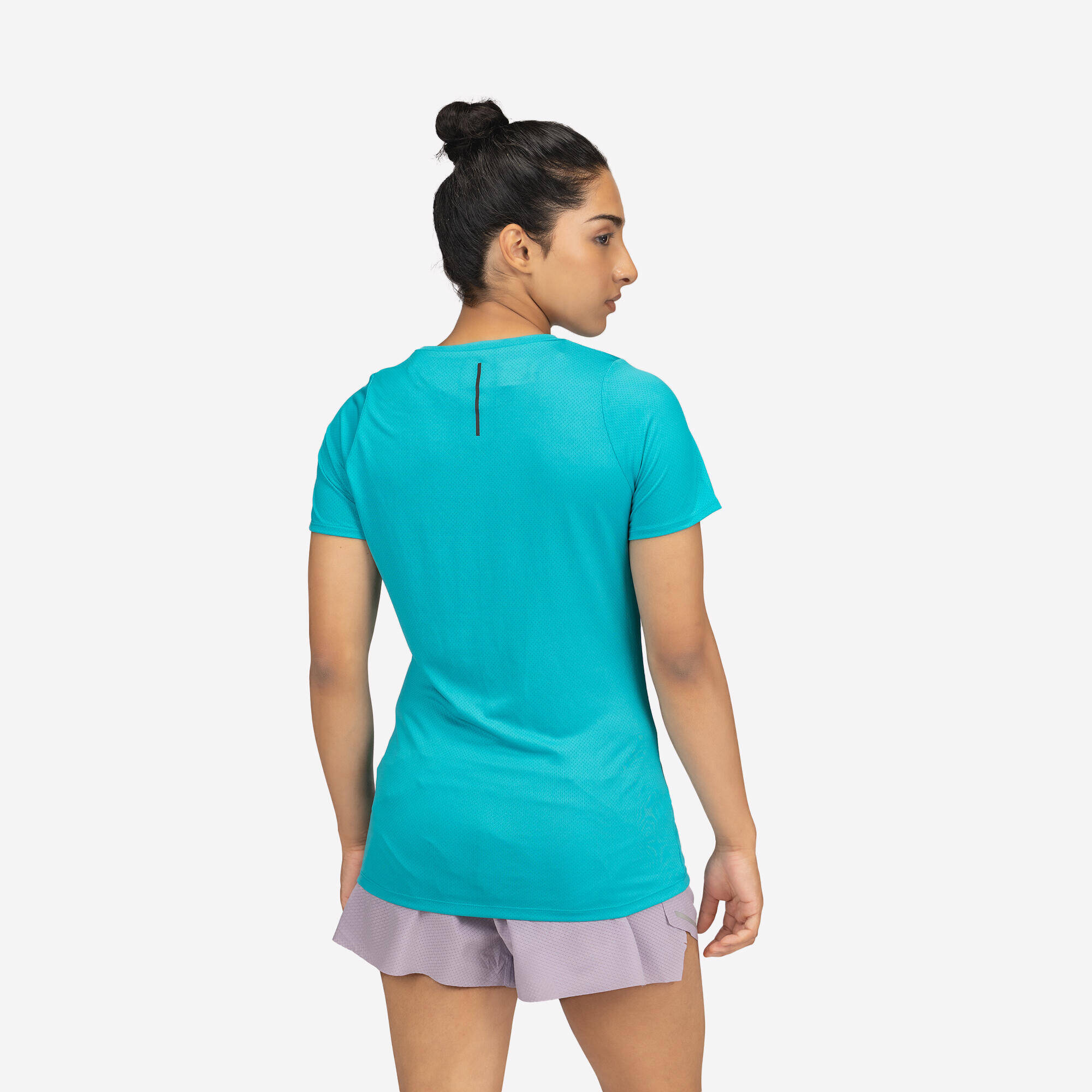 WOMEN RUN DRY 150 PRINT TSHIRT - TURQUOISE -  3