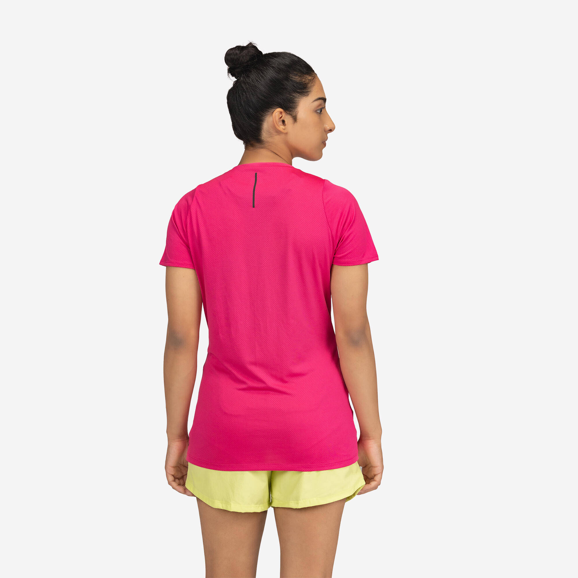 WOMEN RUN DRY 150 PRINT TSHIRT - PINK -  2