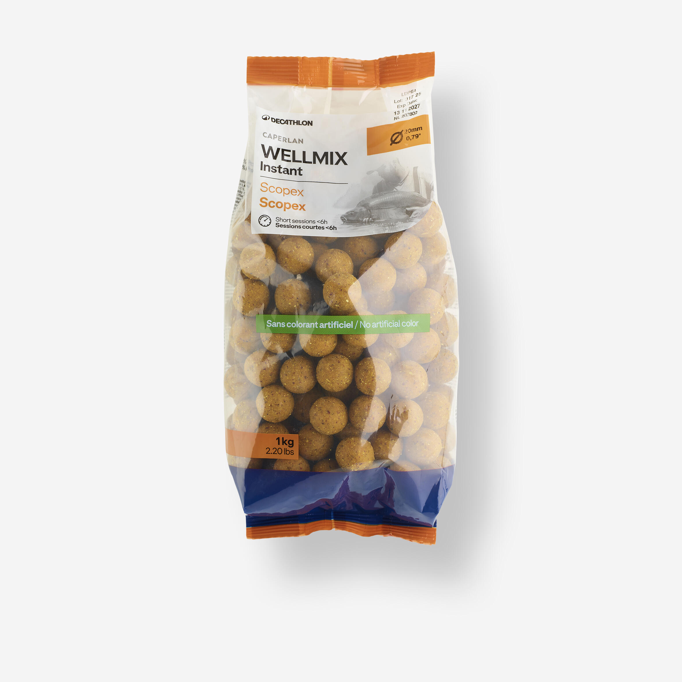 Bouillettes pêche de la carpe Wellmix Instant 20mm 1kg Scopex 3/11