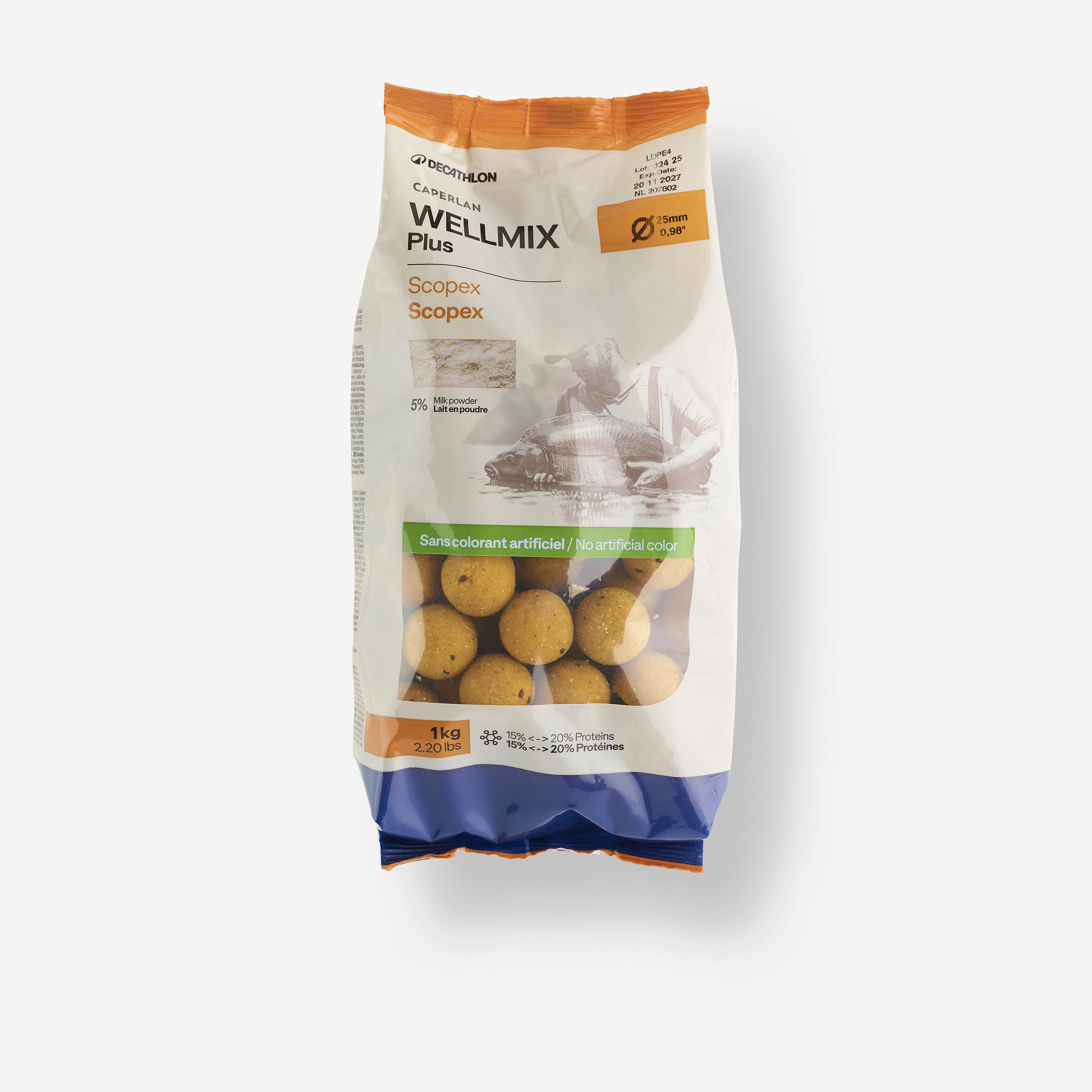 Boiles carp fishing WELLMIX PLUS 25 mm 1 kg scopex 3/11