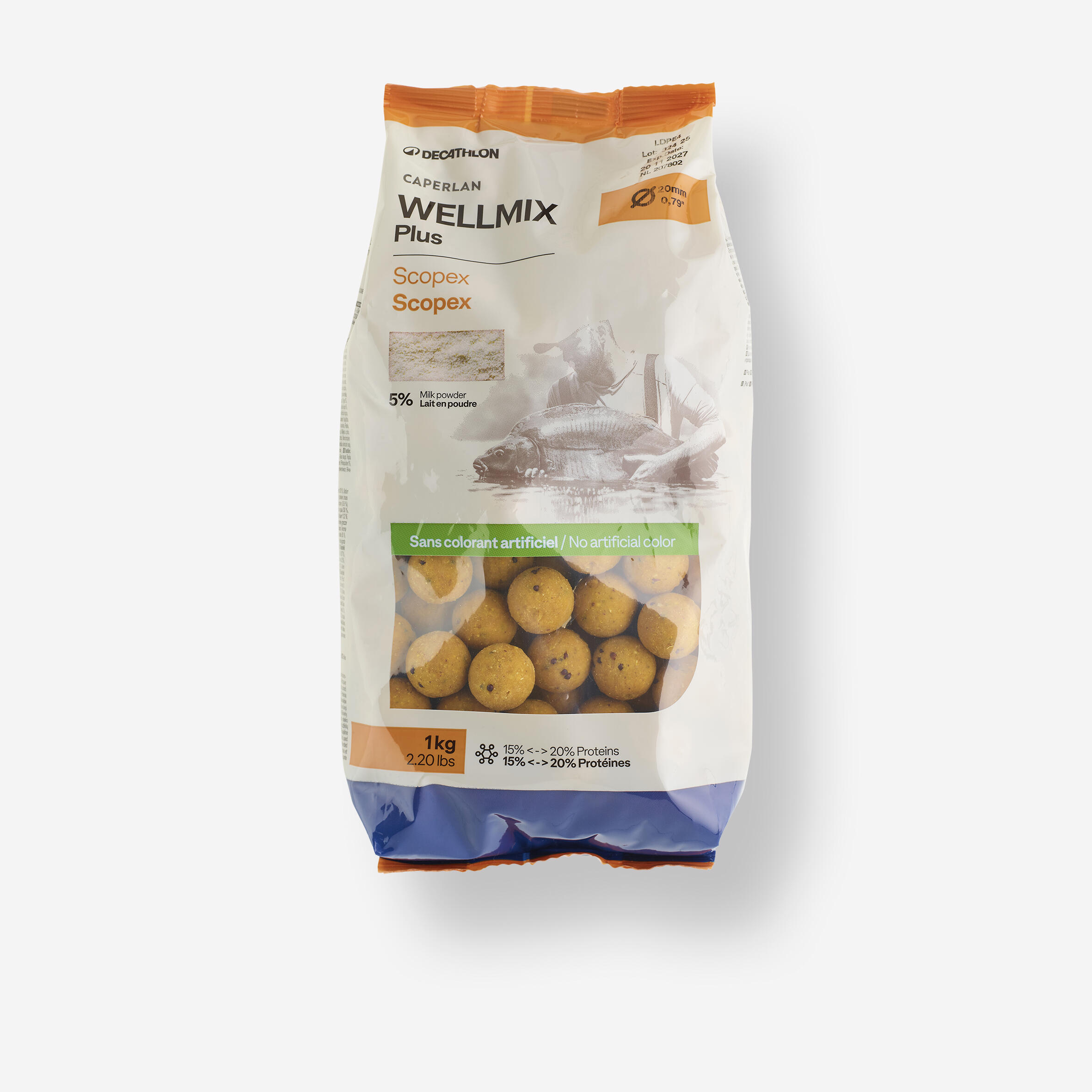 Boiles carp fishing WELLMIX PLUS 20 mm 1 kg scopex 3/11