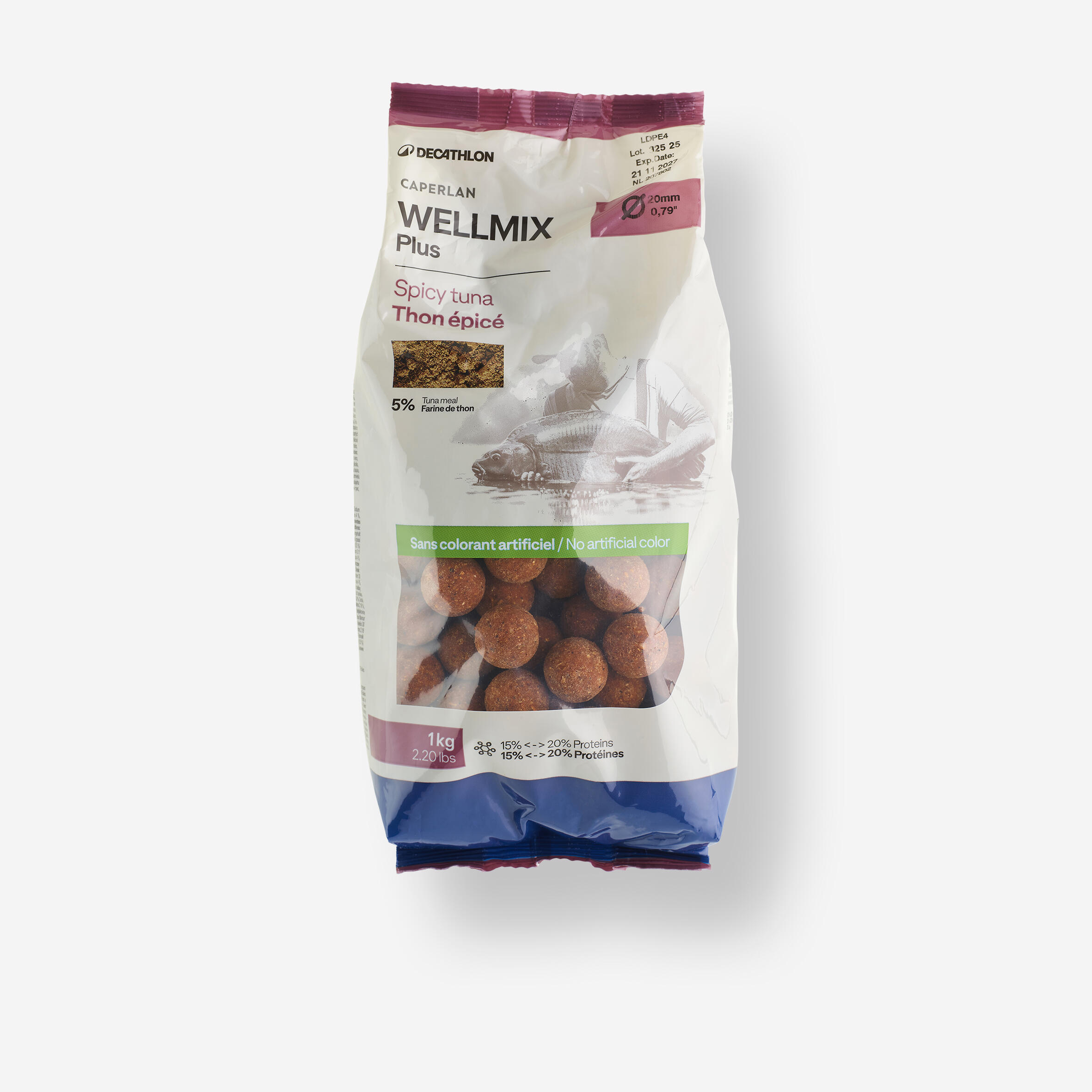 Bouillettes pêche de la carpe Wellmix Plus 20mm 1kg Spicy Tuna 3/11