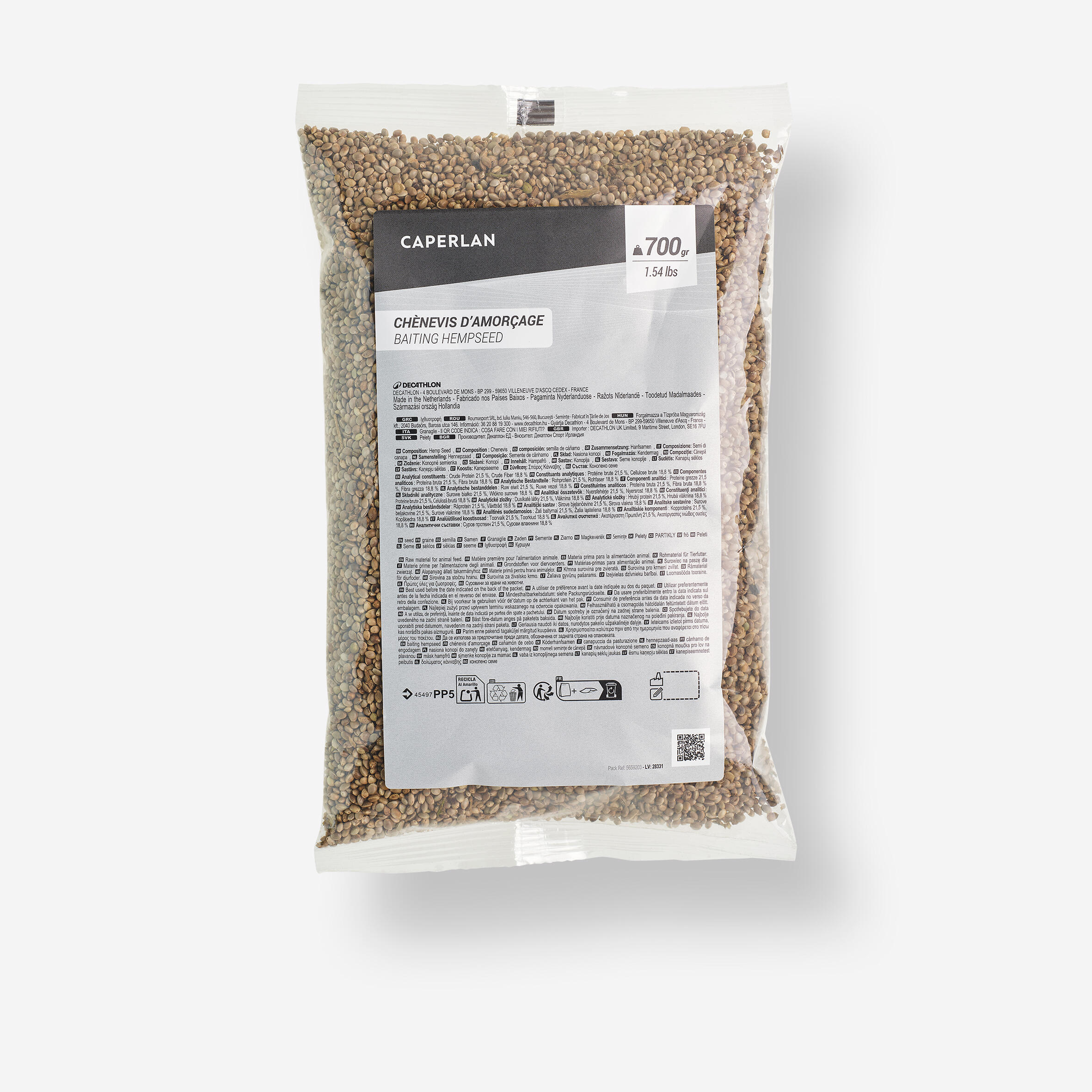 Graine de chènevis pour la pêche au coup 0,7kg 2/3