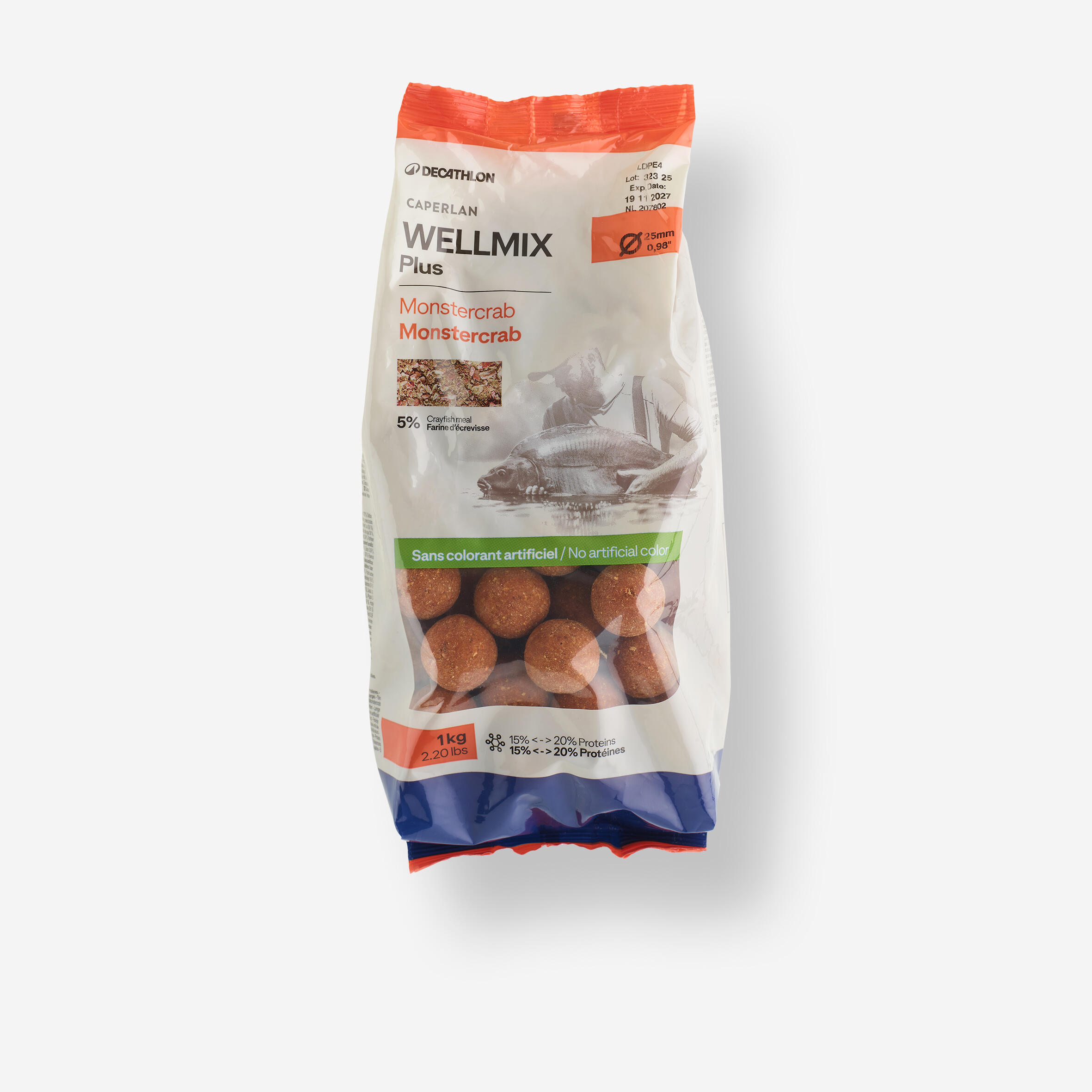Boiles carp fishing WELLMIX PLUS 25 mm 1 kg monstercrab 3/11