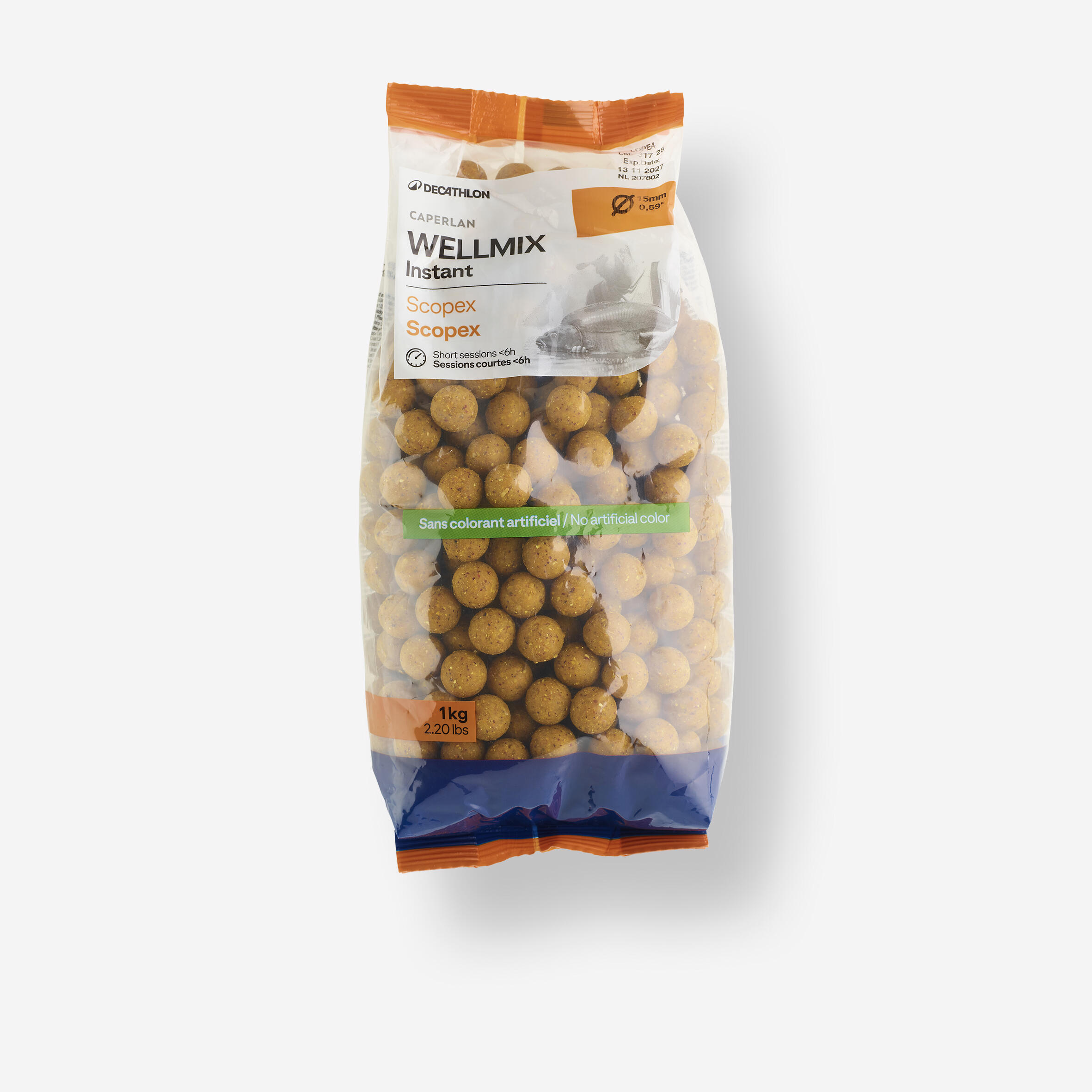 Boilies na kaprařinu Wellmix Instant 15 mm 1 kg Scopex 3/10