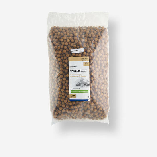 Bouillettes pêche de la carpe Wellmix Instant 15mm 9,5kg Chènevis - Noix tigrées