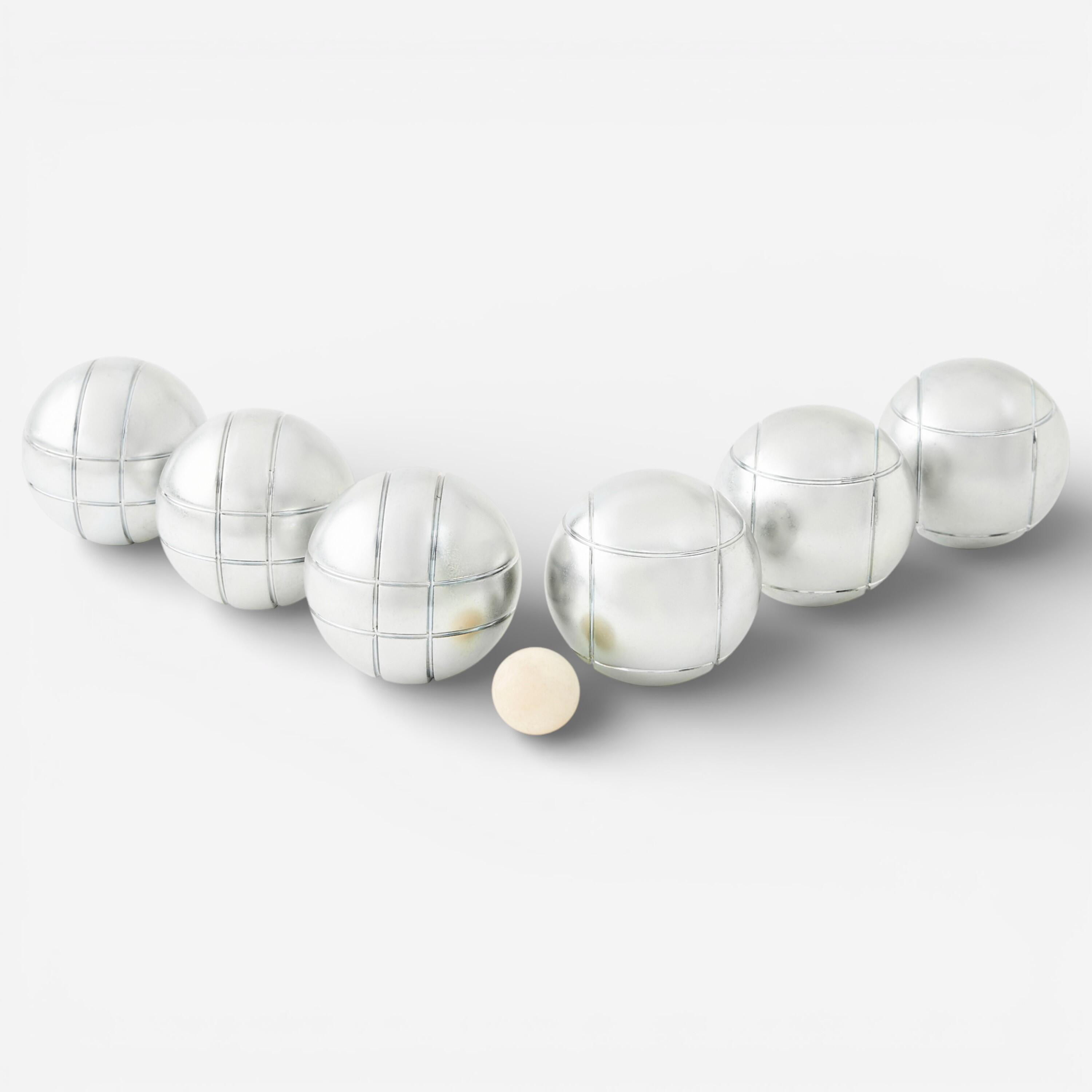 Ensemble de 6 boules de pétanque de loisir, 100 4/6