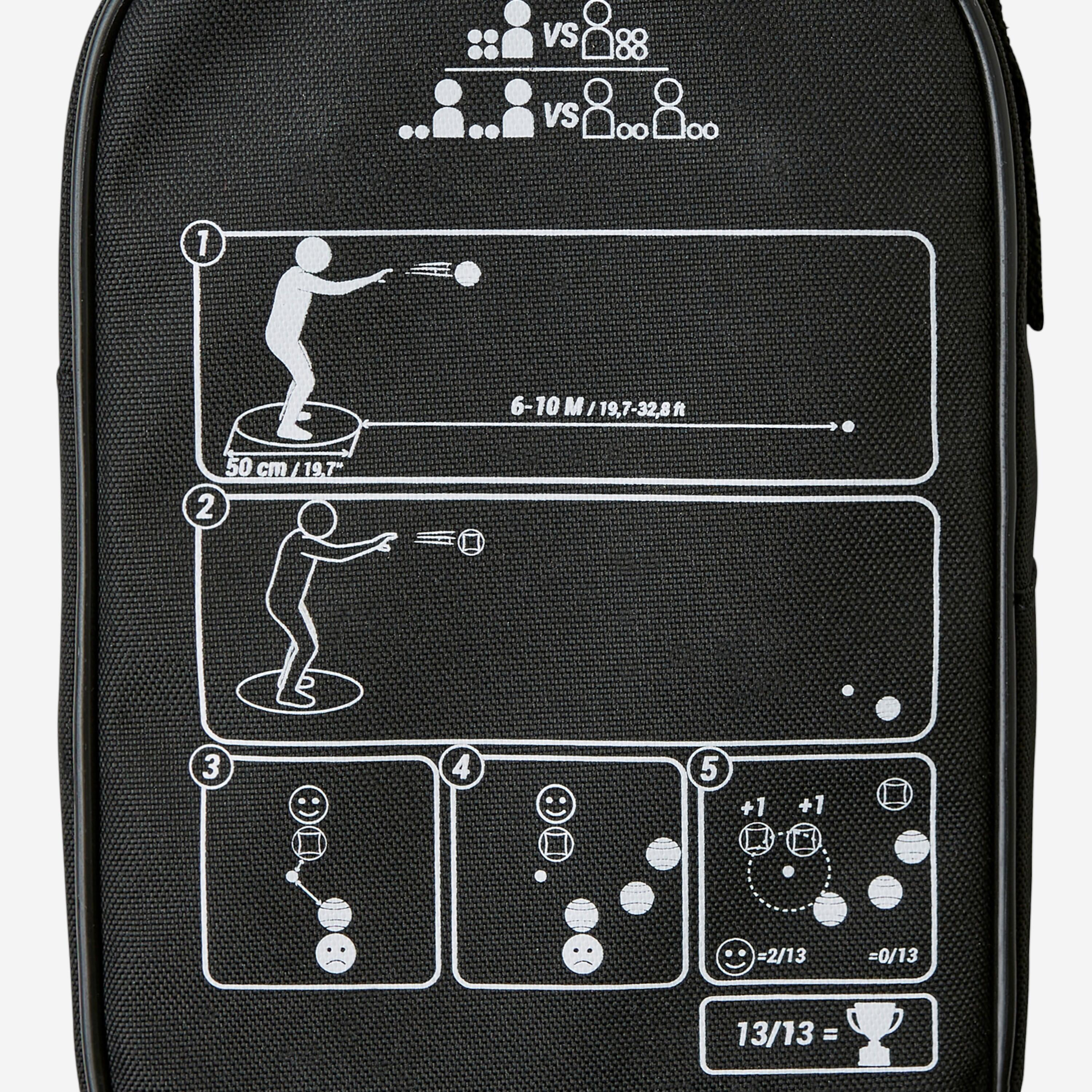 Set of 6 Recreational Petanque Boules, 100 - GEOLOGIC