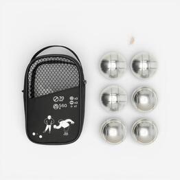 JEU DE 6 BOULES DE PETANQUE LOISIR 100