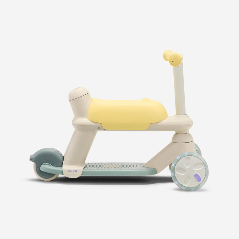 Dönüştürülebilir Çocuk Scooterı - 3 Tekerlekli - 18 ay/5 yaş - Yeşil/Sarı - B900