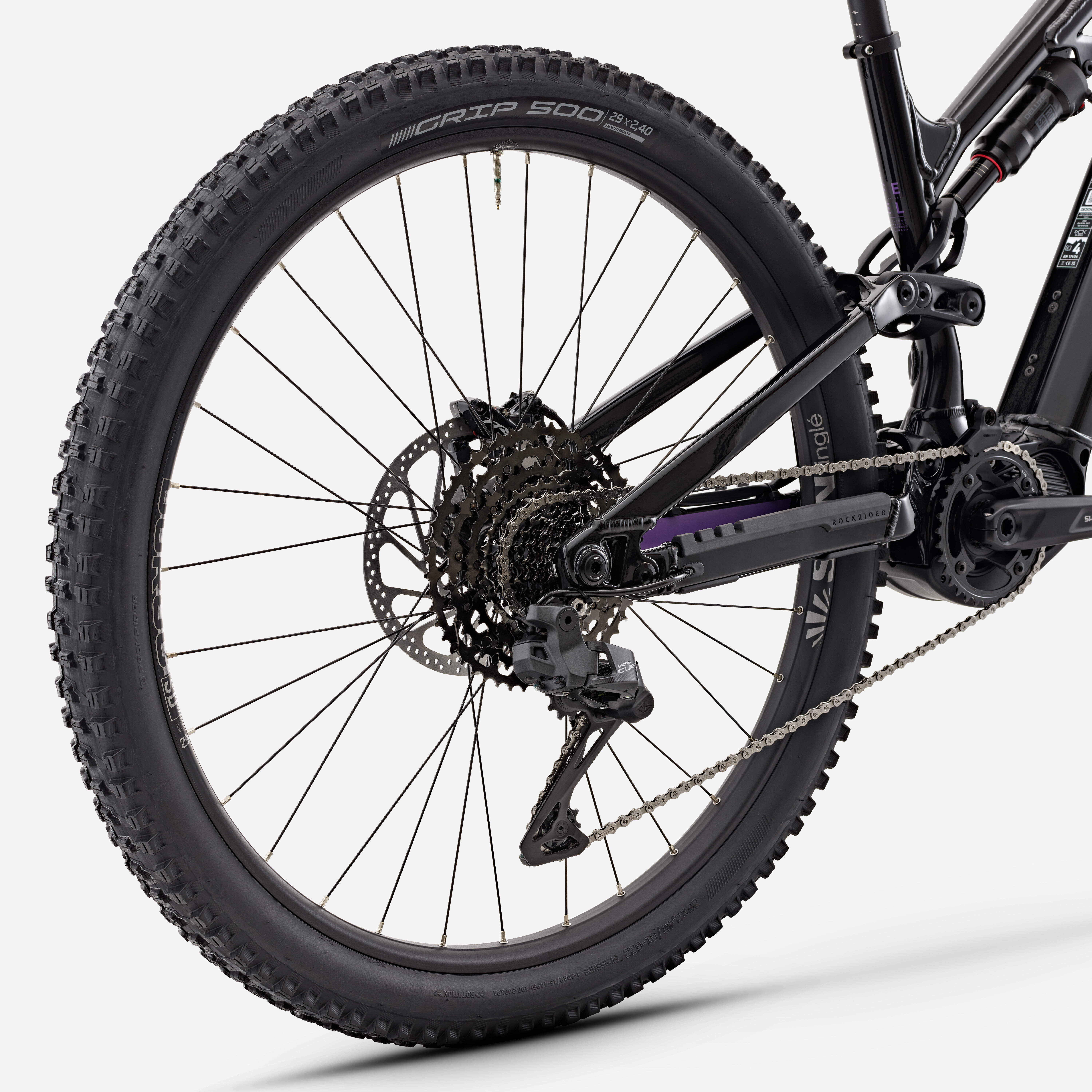 ROCKRIDER Celoodpružený horský elektrobicykel E-FEEL 900 S 29" čierny L (175-184 cm) · záber 6