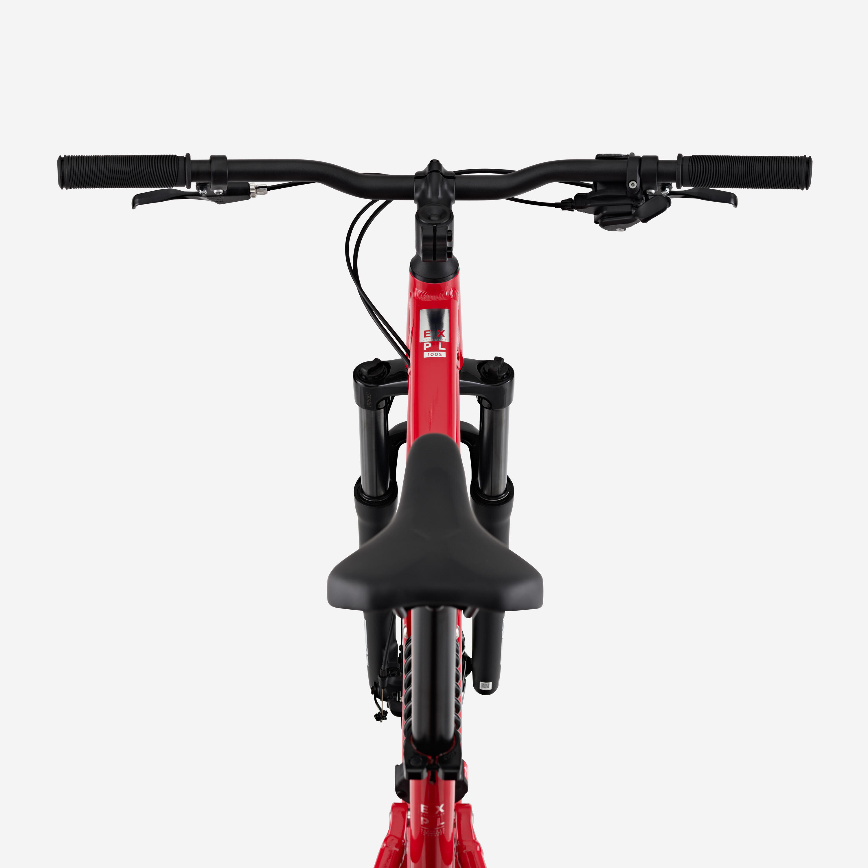 Vélo VTT randonnée tout suspendu 29" cadre aluminium, EXPL 100 S rouge 6/7