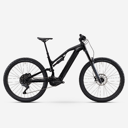 Vélo VTT électrique All-Mountain tout suspendu 29&quot; -  E-FEEL 900 S, Noir