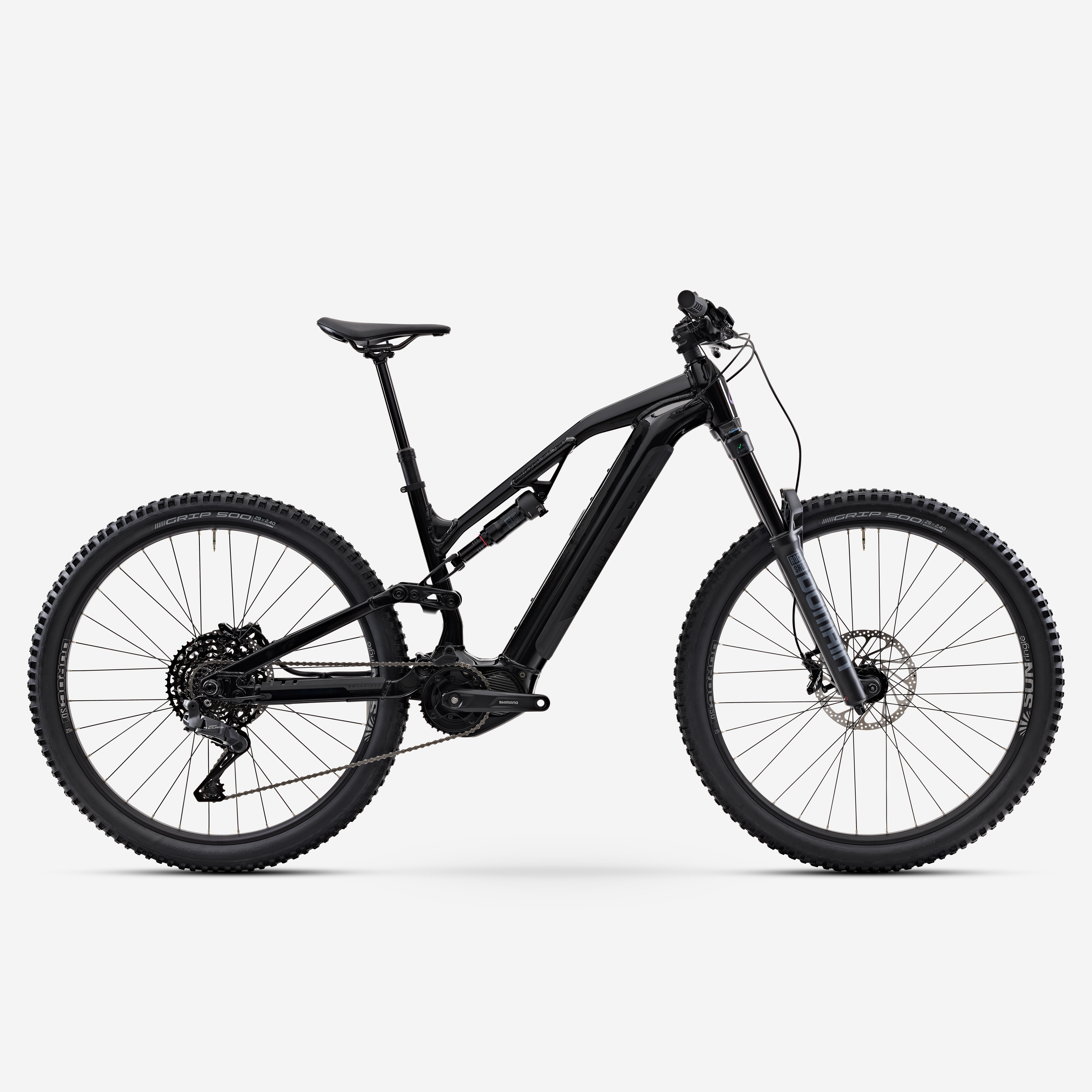 Vélo VTT électrique All-Mountain tout suspendu 29" - E-FEEL 900 S, Noir