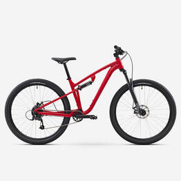 Vélo VTT randonnée tout suspendu 29" cadre aluminium, EXPL 100 S rouge