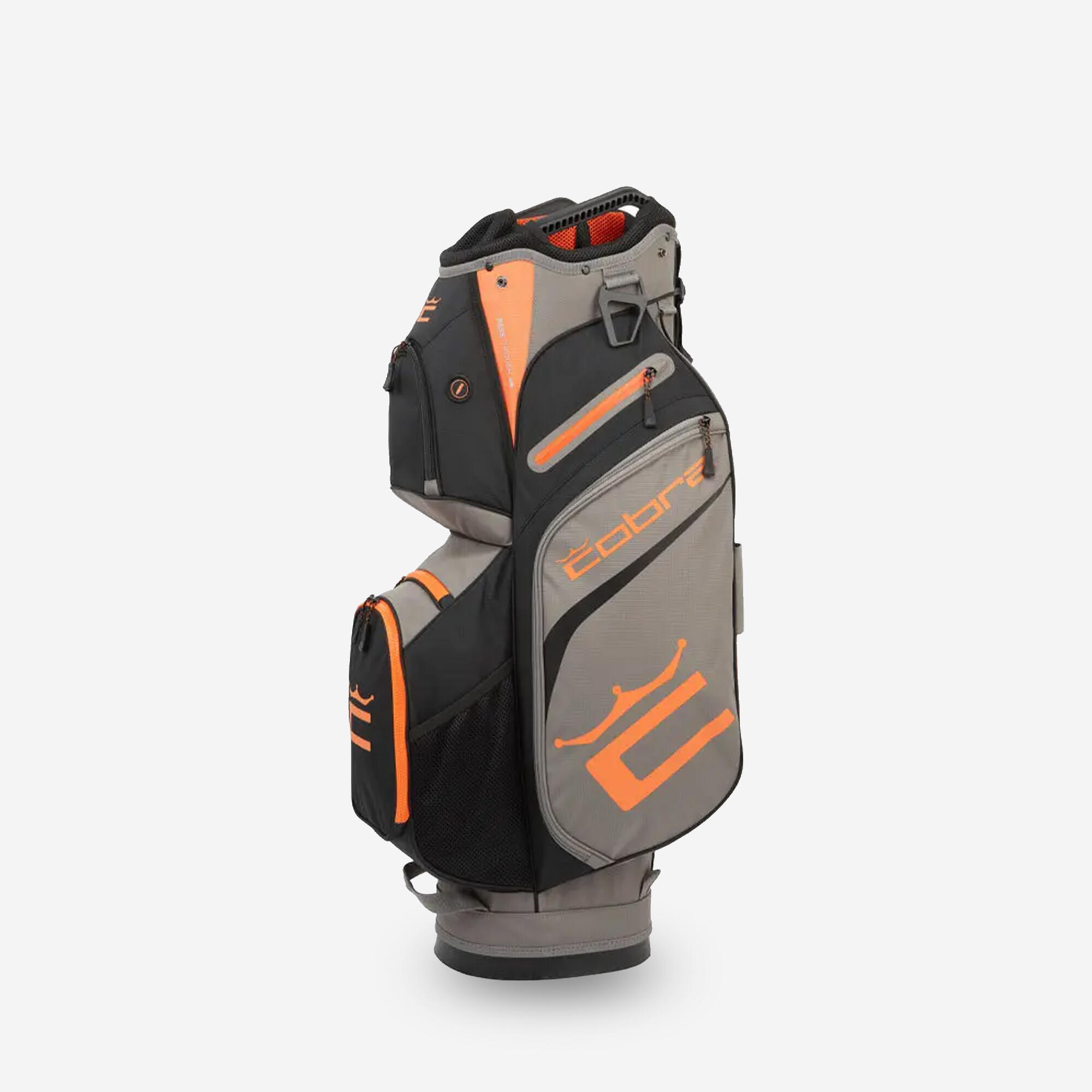 Sac de golf chariot, Signature Cart gris orange 3/4