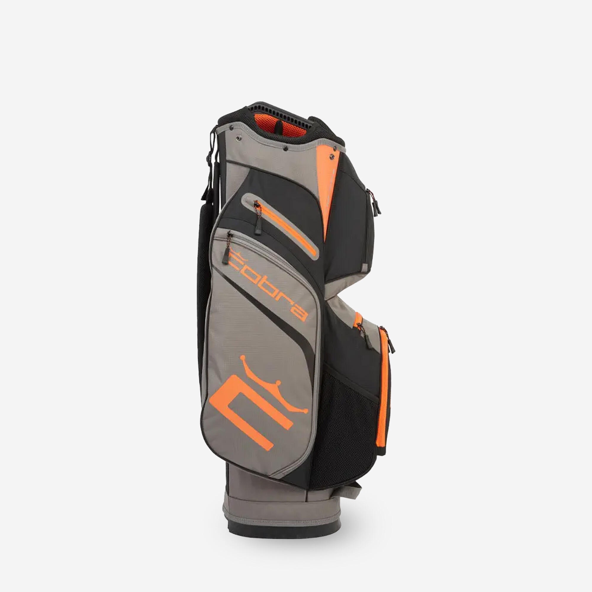 Sac de golf chariot, Signature Cart gris orange 2/4