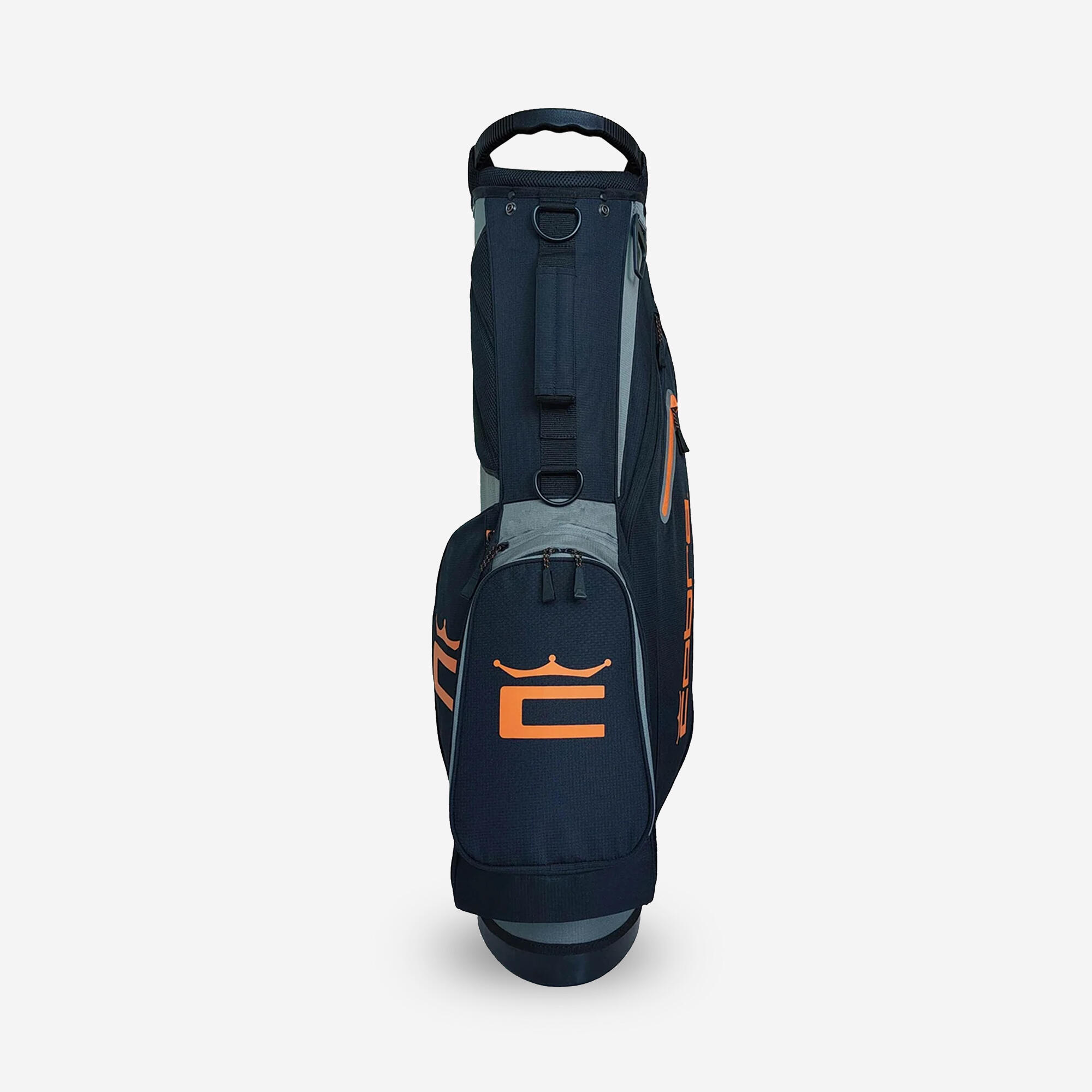 Sac de golf trépied, Signature gris orange 3/4