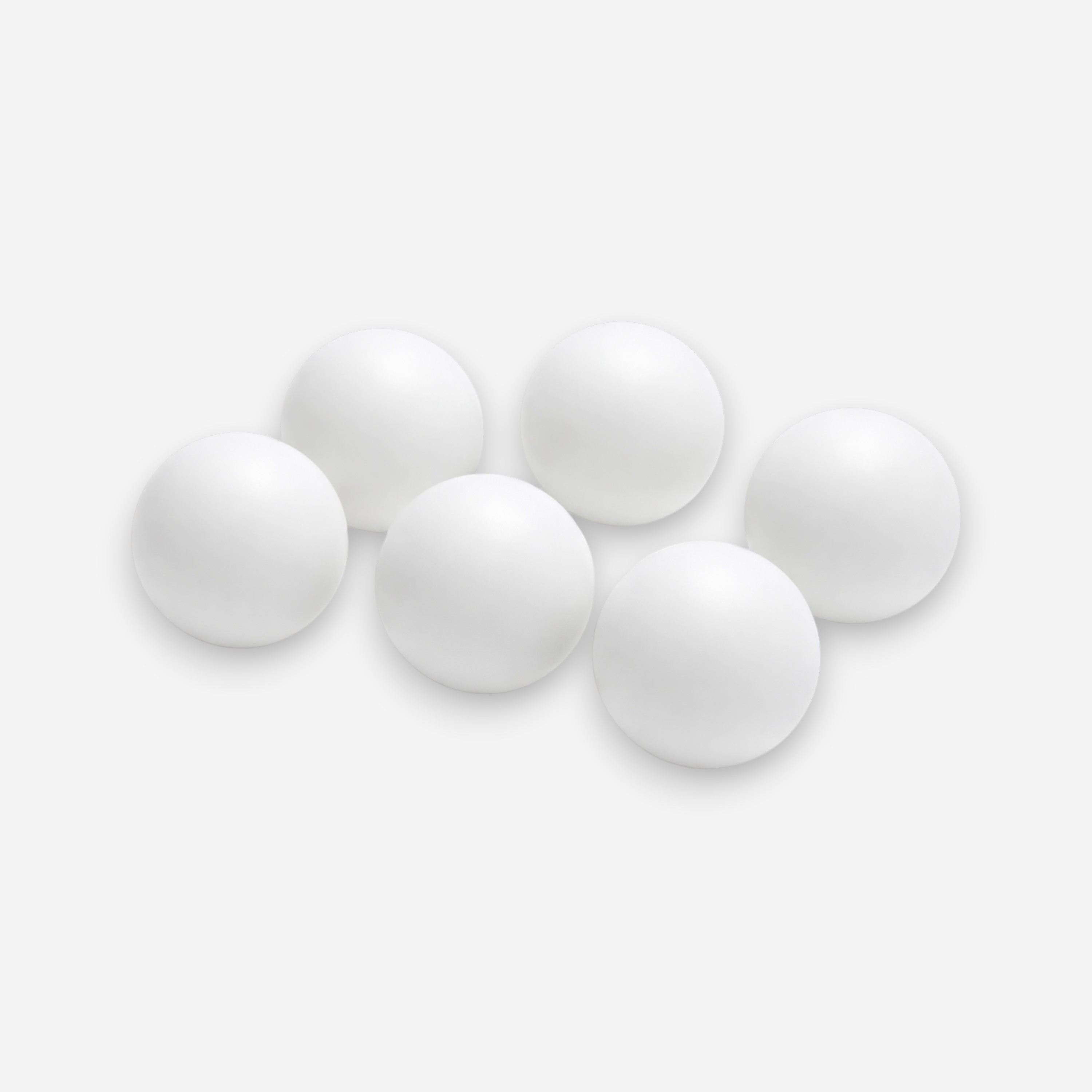 Balles de babyfoot, lot de 6 balles plastique rené pierre blanche - Rene pierre