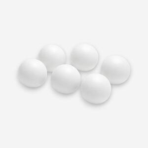 Bolas de FUTBOLÍN, lote de 6 bolas de plástico René Pierre Blancas