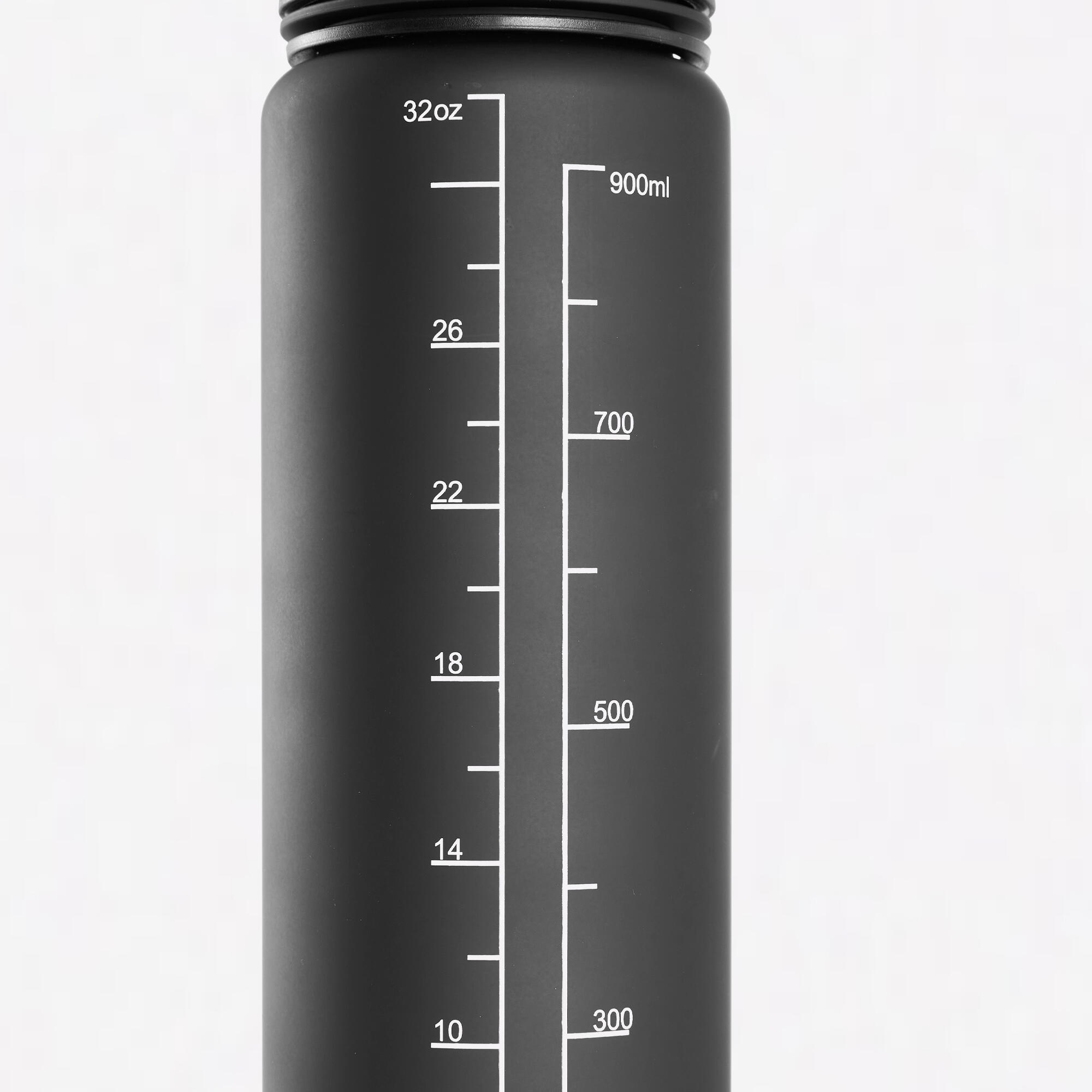 Gourde de fitness motivation 1 litre -  noir 9/10