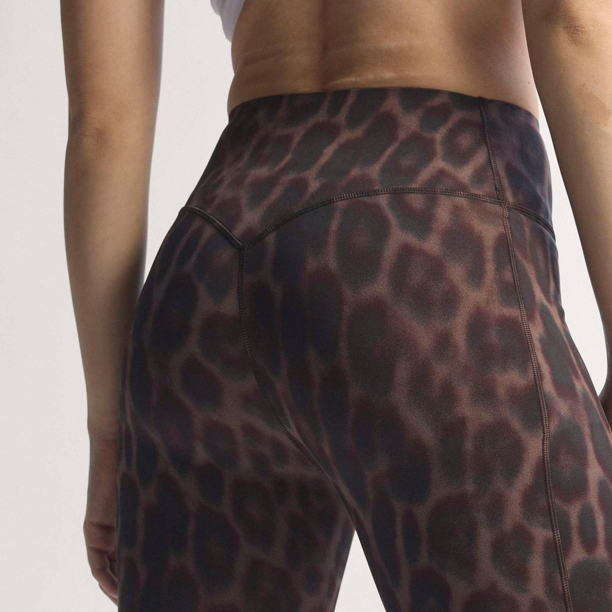 Leggings Damen - braun Leopard 8/12
