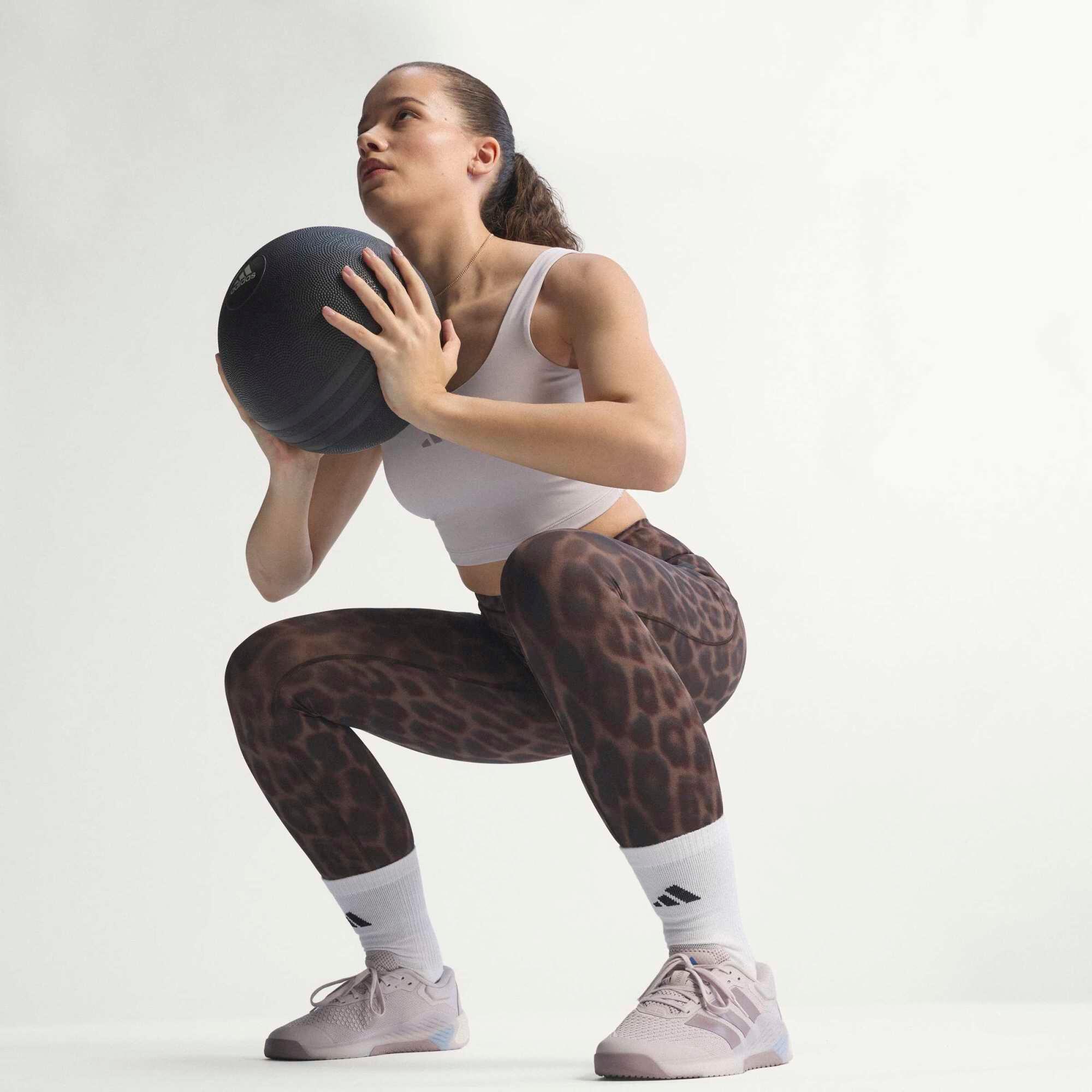 Leggings Damen - braun Leopard 4/12