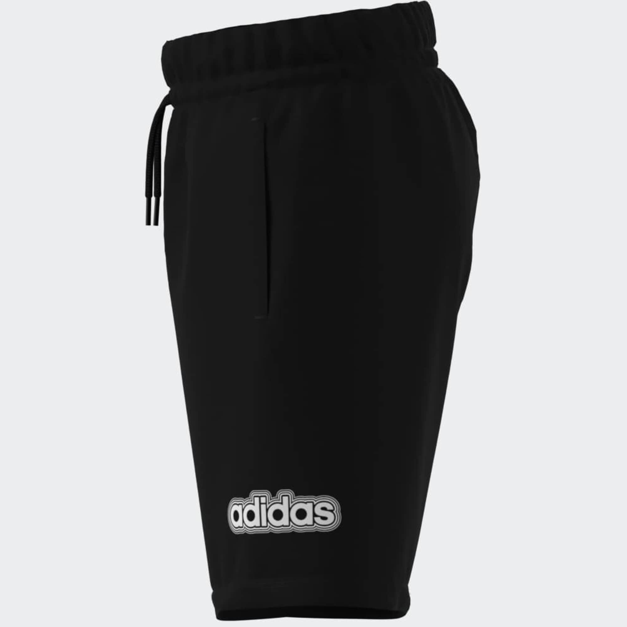 Pantaloncini ADIDAS bambino ginnastica regular fit cotone neri 6/9