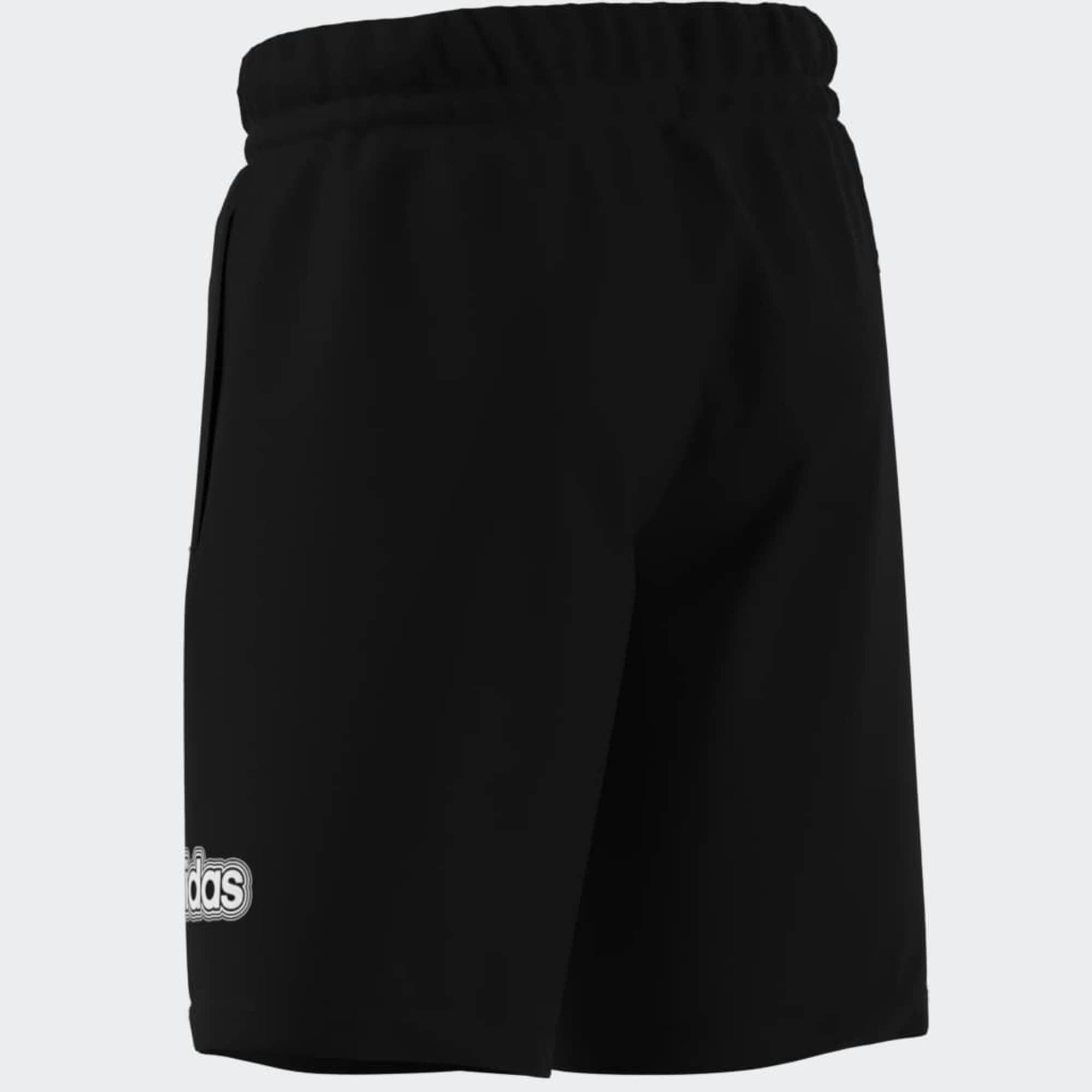 Pantaloncini ADIDAS bambino ginnastica regular fit cotone neri 7/9