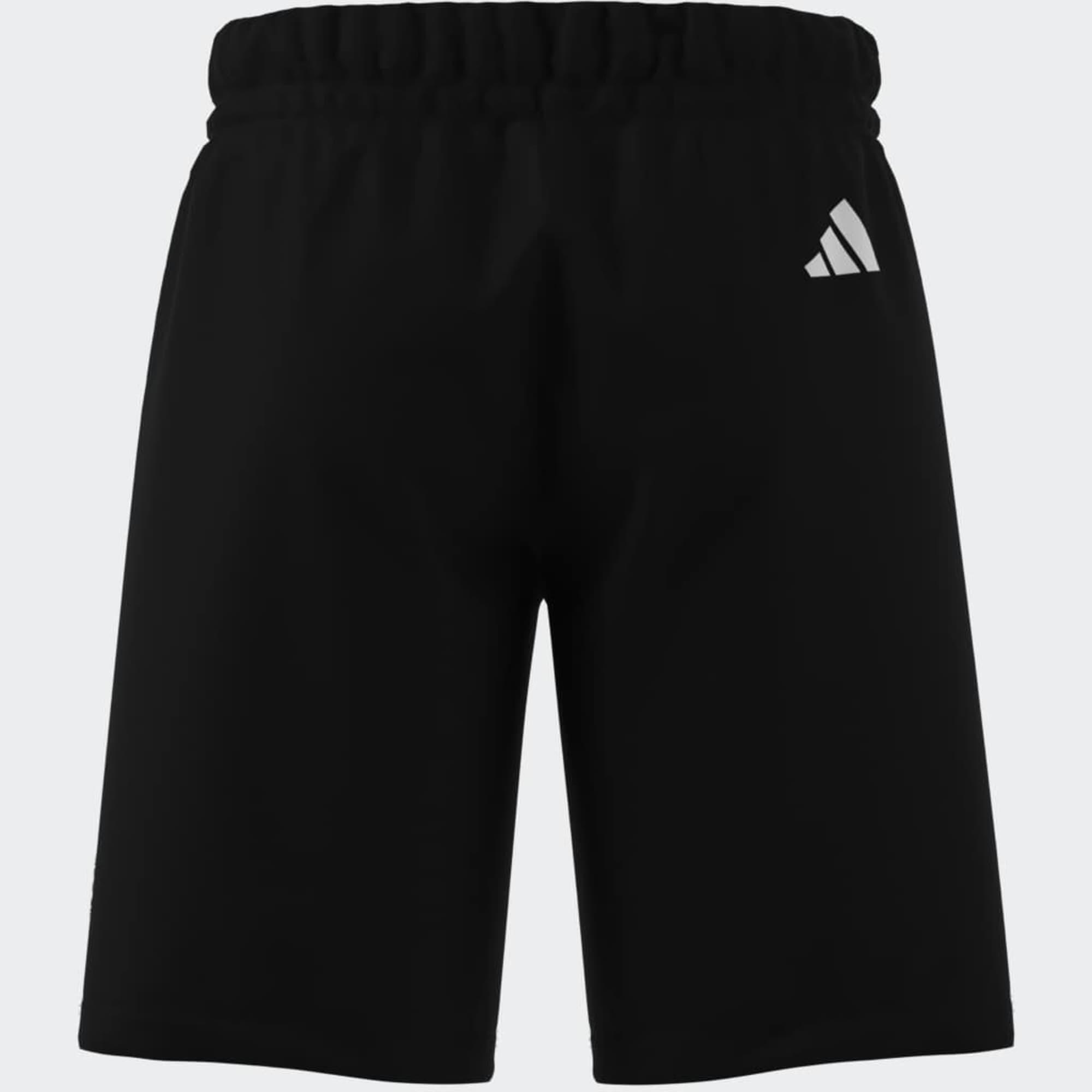 Pantaloncini ADIDAS bambino ginnastica regular fit cotone neri 9/9