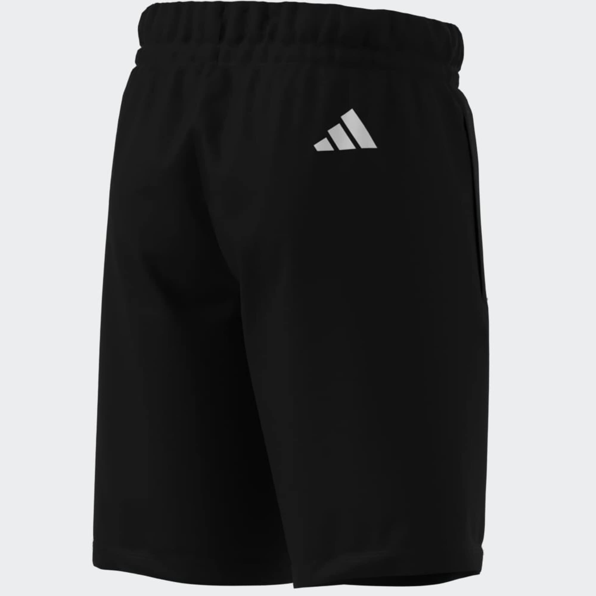 Pantaloncini ADIDAS bambino ginnastica regular fit cotone neri 8/9