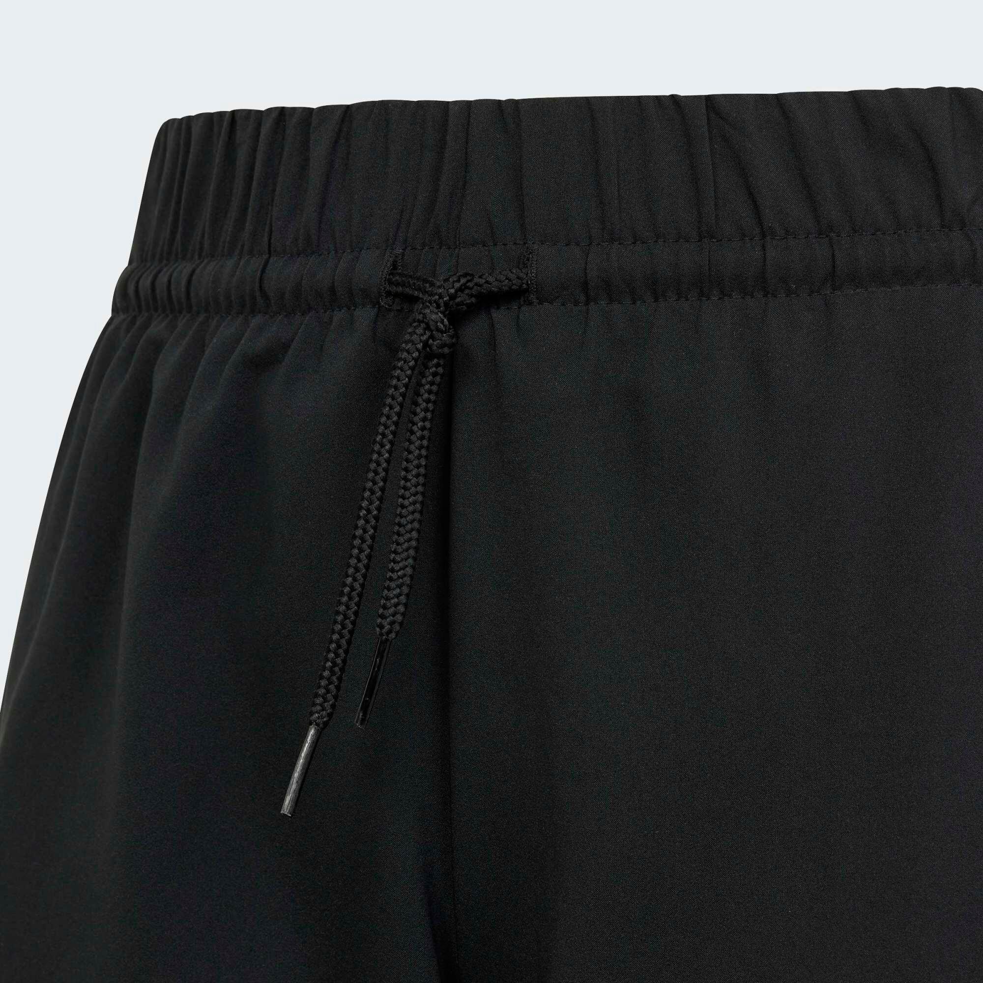 Pantaloncini ADIDAS bambino ginnastica regular fit cotone neri 3/9