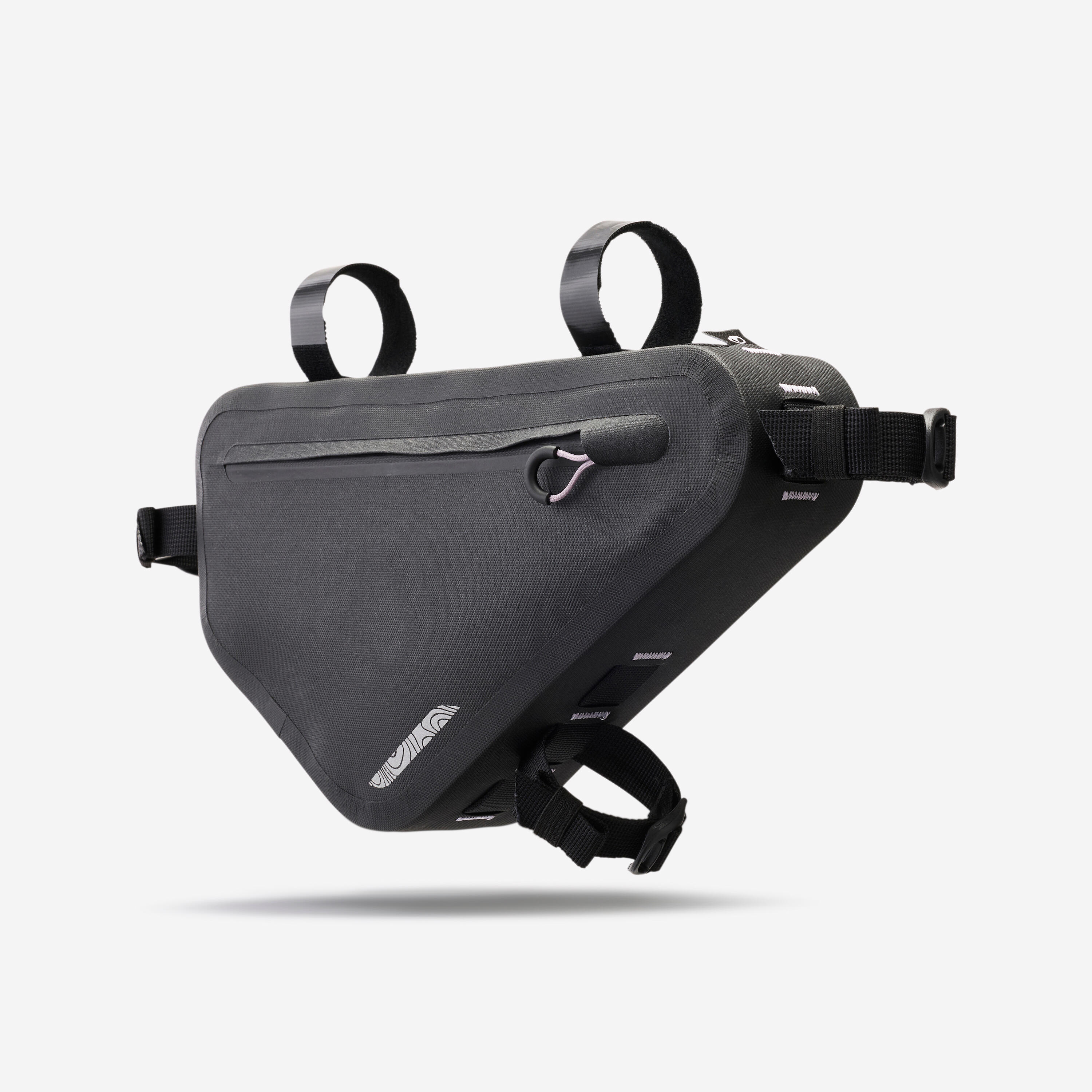 Sacoche de cadre bikepacking half frame 3L étanche IPX3, ADVT 900 noire 2/6