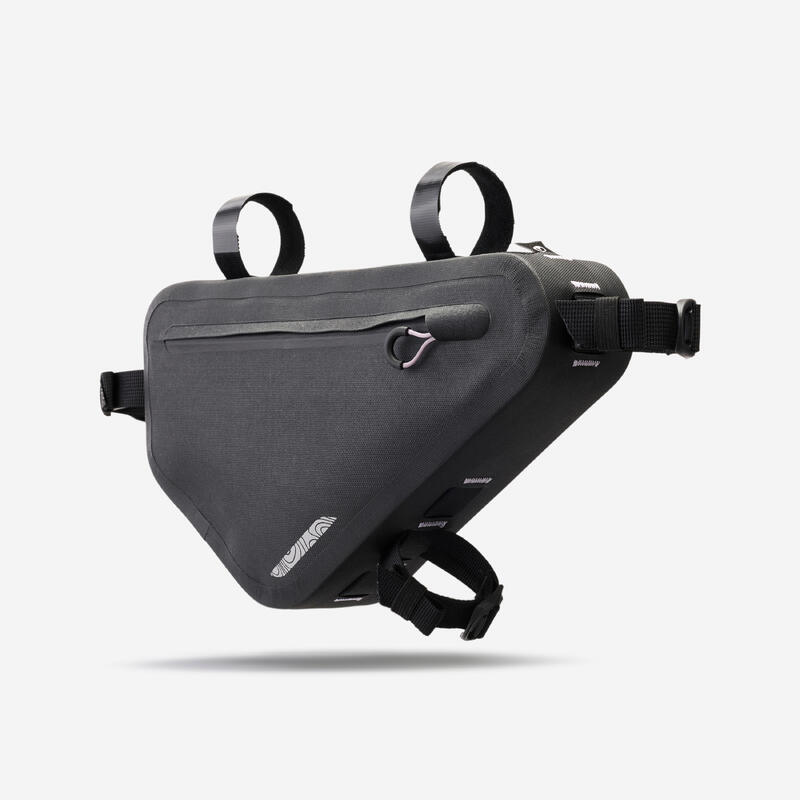 Geantă etanșă de cadru bikepacking half frame 3L IPX3, ADVT 900 Negru