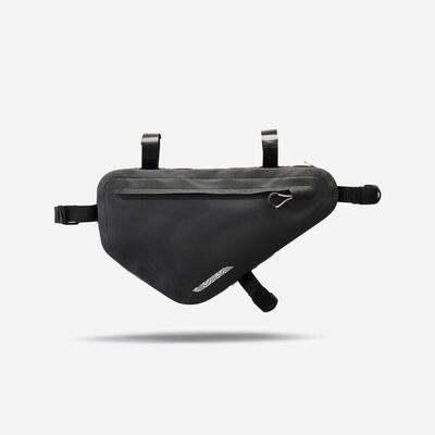 Frametas advt 900 voor bikepacking 3 liter waterdicht ipx3 zwart